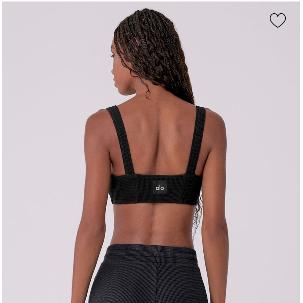 ALO Waffle weekend escape bra- black
